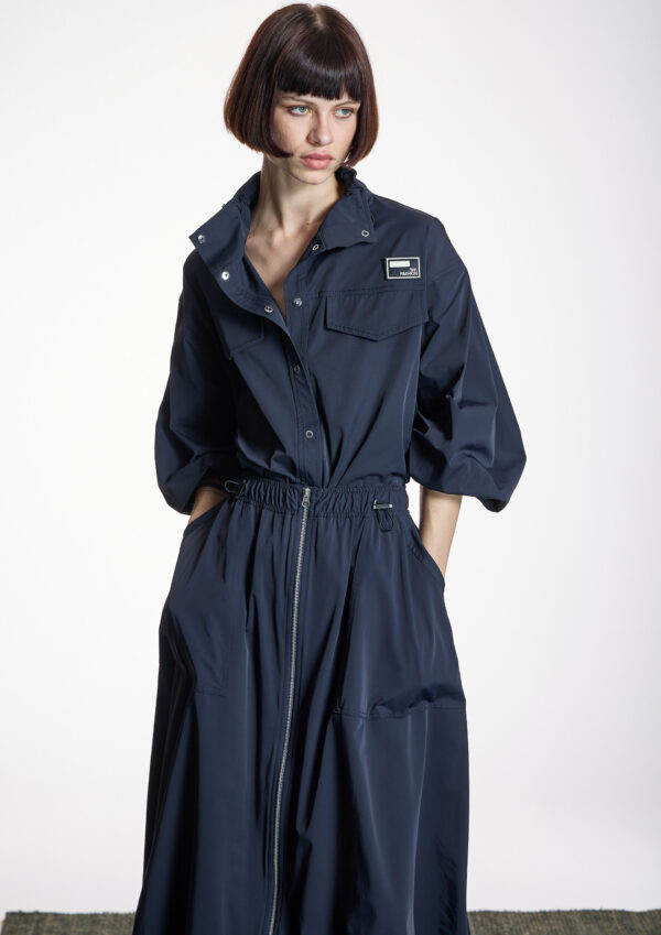 Falda técnica azul marino