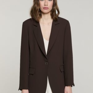 Blazer largo LASTYM - Marrón chocolate